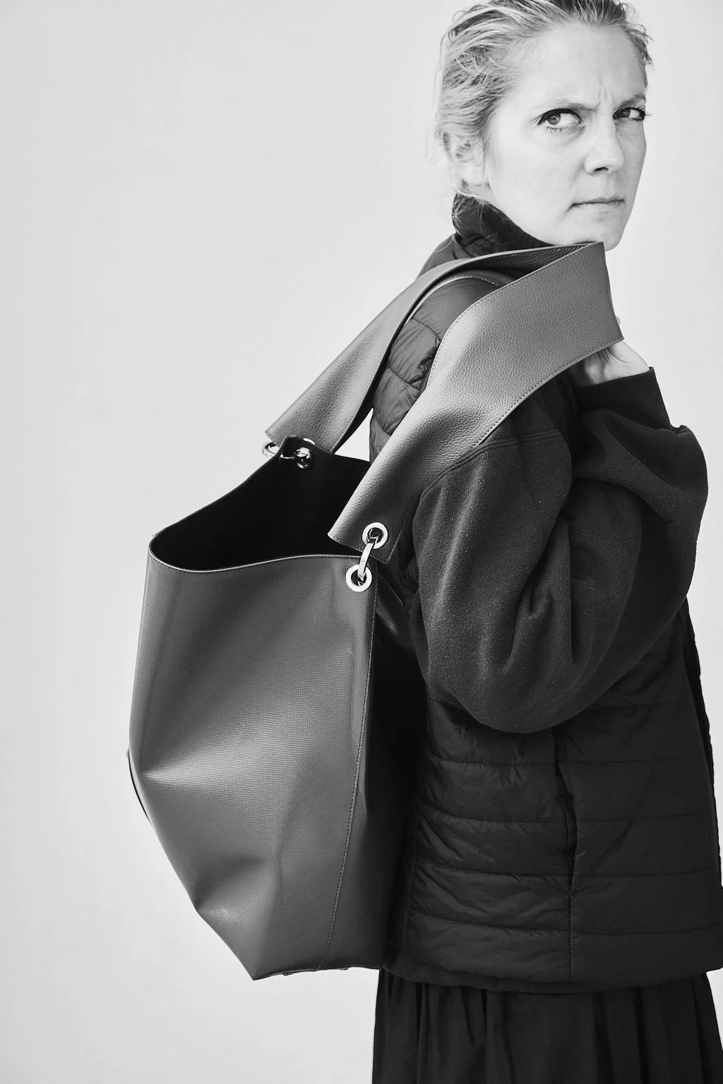 【SALE】LE DAIAGONAL LEATHER forest / PVC light gray