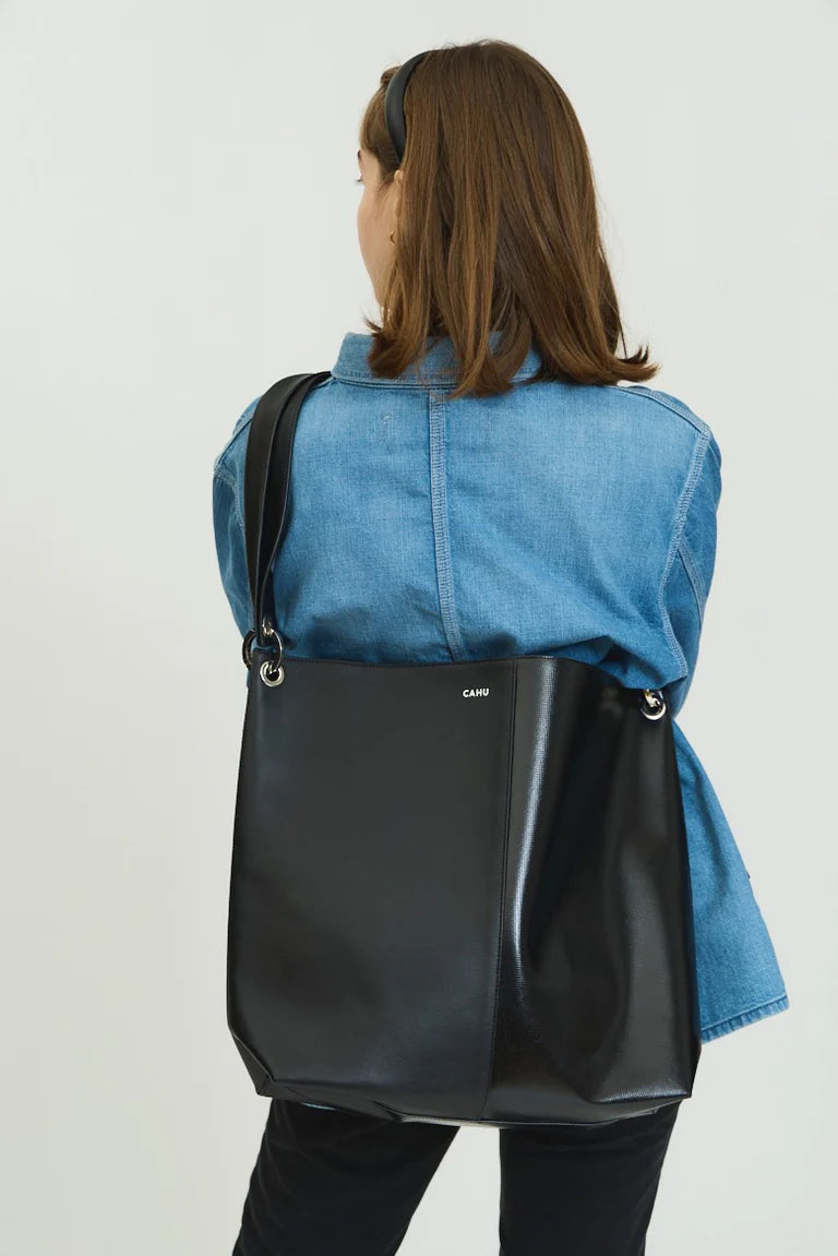 LE DAIAGONAL LEATHER BLACK / PVC BLACK