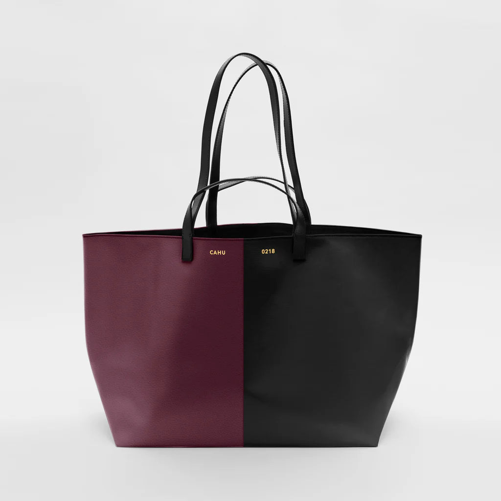 【NEW】THE PRATIQUE LEATHER EGGPLANT / PVC BLACK