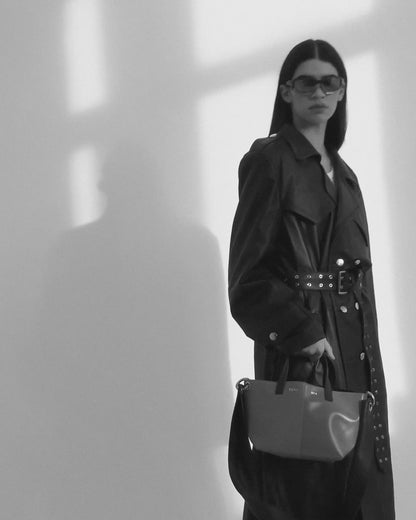 【NEW】THE PRATIQUE LEATHER FOREST / PVC LIGHT GRAY XS